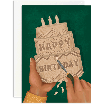 Wood Carved Cake