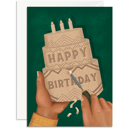 Wood Carved Cake