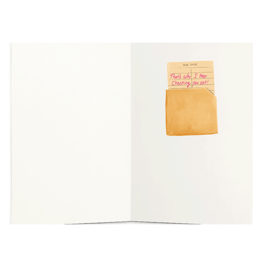 Never Put You Down - Book Valentine's Day Card